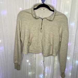 Cream Cropped Sweater